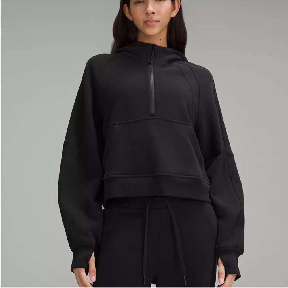 Lululemon Athletica Black Oversized Scuba Sweatshirt